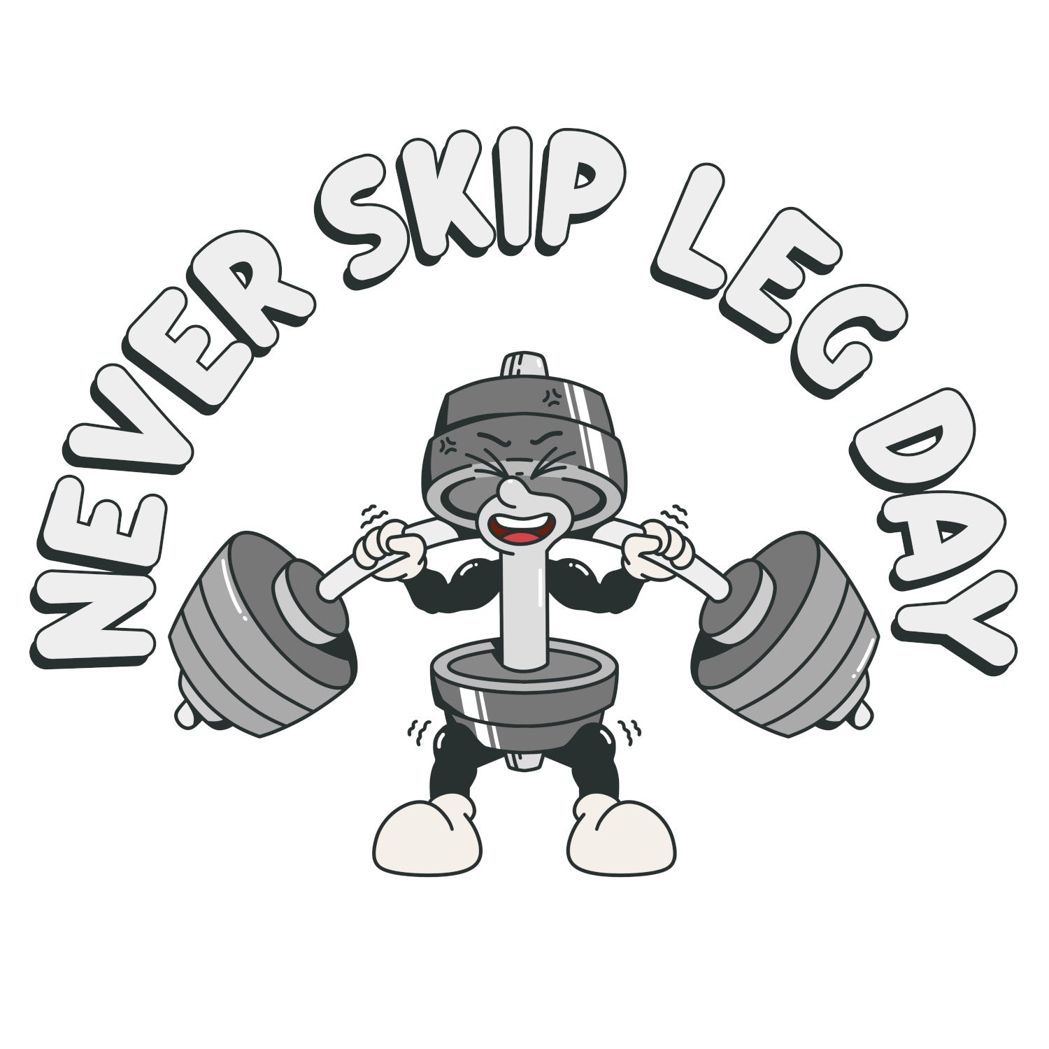 'Never Skip Leg Day' T-shirt Range - Squat